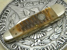 Case USA 1989 NKCA Club Knife ROG 62070 SS Rogers Bone Large Sleeveboard