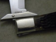 Case XX SS USA 1983 Bone C61050L Coke Bottle Swing Guard Lockback NKCA Club Knife