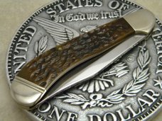 Case XX USA Bradford, PA Bone DB61100 SS NKCA 1991 1 Of 4000 Saddlehorn Knife 