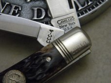 Camillus New York USA Bone CCC-4 Jumbo Banana Trapper - 1998 NKCA Club Knife Camillus New York USA Bone CCC-4 Jumbo Banana Trapper - 1998 NKCA Club Knife