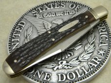 Camillus New York USA Bone CCC-4 Jumbo Banana Trapper - 1998 NKCA Club Knife Camillus New York USA Bone CCC-4 Jumbo Banana Trapper - 1998 NKCA Club Knife