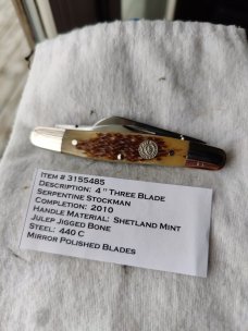 Canal Street Three Blade Serpentine Stockman Canal Street Three Blade Serpentine Stockman