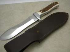  Hen & Rooster HR-4902 German Stainless Steel Stag Handle Bowie Knife