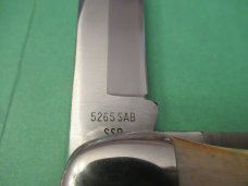 Case XX 1976 Grey Etch Stag Handle Folding Hunter Pattern # 5265 SAB SSP Case XX 1976 Grey Etch Stag Handle Folding Hunter Pattern # 5265 SAB SSP