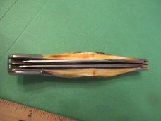 Case XX 1976 Grey Etch Stag Handle Folding Hunter Pattern # 5265 SAB SSP Case XX 1976 Grey Etch Stag Handle Folding Hunter Pattern # 5265 SAB SSP
