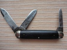 NEW YORK KNIFE  CO WALDEN EBONY CATTLE KNIFE