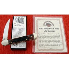 CASE XX USA 61549 WL Crimson Bone EXCLUSIVE LARGE COPPERLOCK Wharncliffe Knife 2012 MIB w/COA CASE XX USA 61549 WL Crimson Bone EXCLUSIVE LARGE COPPERLOCK Wharncliffe Knife 2012 MIB w/COA