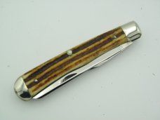 Queen Cutlery #19 Trapper Winterbottom bone: 4 1/8” closed, circa 1961 Queen Cutlery #19 Trapper Winterbottom bone: 4 1/8” closed, circa 1961