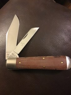 GREAT EASTERN CUTLERY 861219 NATURAL CANVAS MICARTA #86 OIL FEILD JACK 1 OF 475 NEW IN TUBE GREAT EASTERN CUTLERY 861219 NATURAL CANVAS MICARTA #86 OIL FEILD JACK 1 OF 475 NEW IN TUBE