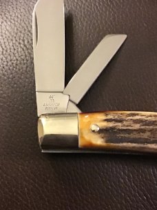 J A HENCKELS SOLINGEN GERMANY 3 3/4” LONG SUPER FAT & SUPER GNARLY STAG CONGRESS LIKE NEW J A HENCKELS SOLINGEN GERMANY 3 3/4” LONG SUPER FAT & SUPER GNARLY STAG CONGRESS LIKE NEW