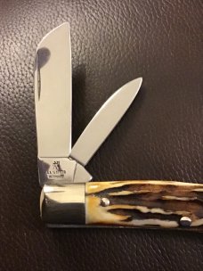 J A HENCKELS SOLINGEN GERMANY 3 3/4” LONG SUPER FAT & SUPER GNARLY STAG CONGRESS LIKE NEW J A HENCKELS SOLINGEN GERMANY 3 3/4” LONG SUPER FAT & SUPER GNARLY STAG CONGRESS LIKE NEW