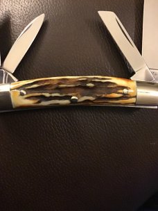 J A HENCKELS SOLINGEN GERMANY 3 3/4” LONG SUPER FAT & SUPER GNARLY STAG CONGRESS LIKE NEW J A HENCKELS SOLINGEN GERMANY 3 3/4” LONG SUPER FAT & SUPER GNARLY STAG CONGRESS LIKE NEW