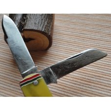 WALKILL RIVER WORKS WALDEN NY CANDY STRIPE CELLULOID CATTLE KNIFE ca. 1920-31 WALKILL RIVER WORKS WALDEN NY CANDY STRIPE CELLULOID CATTLE KNIFE ca. 1920-31