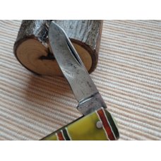WALKILL RIVER WORKS WALDEN NY CANDY STRIPE CELLULOID CATTLE KNIFE ca. 1920-31 WALKILL RIVER WORKS WALDEN NY CANDY STRIPE CELLULOID CATTLE KNIFE ca. 1920-31