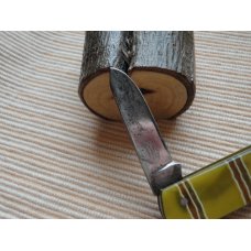 WALKILL RIVER WORKS WALDEN NY CANDY STRIPE CELLULOID CATTLE KNIFE ca. 1920-31 WALKILL RIVER WORKS WALDEN NY CANDY STRIPE CELLULOID CATTLE KNIFE ca. 1920-31