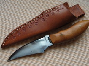 ROBERT STUMPHY DAS RHINO FORGE CUSTOM HAND FORGED KNIFE + CUSTOM SHEATH