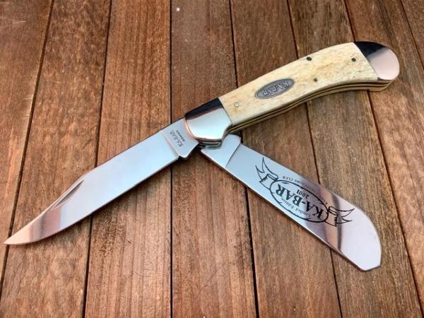 Kabar Saddlehorn Trapper Appaloosa Bone 2001 Kabar Saddlehorn Trapper Appaloosa Bone 2001