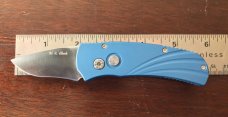 Dynamic Knife Design (DKD) Stingray Switchblade Knife, W. R. Clark Hand Ground Blade, Light Use Dynamic Knife Design (DKD) Stingray Switchblade Knife, W. R. Clark Hand Ground Blade, Light Use
