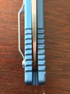 Dynamic Knife Design (DKD) Stingray Switchblade Knife, W. R. Clark Hand Ground Blade, Light Use Dynamic Knife Design (DKD) Stingray Switchblade Knife, W. R. Clark Hand Ground Blade, Light Use