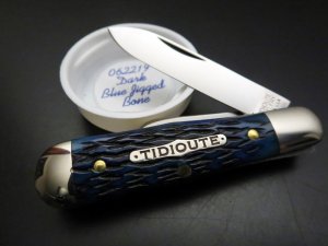 Great Eastern Cutlery Tidioute #06 Pemberton 2-Blade Dark Blue Jigged Bone GEC 062219
