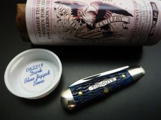 Great Eastern Cutlery Tidioute #06 Pemberton 2-Blade Dark Blue Jigged Bone GEC 062219 Great Eastern Cutlery Tidioute #06 Pemberton 2-Blade Dark Blue Jigged Bone GEC 062219