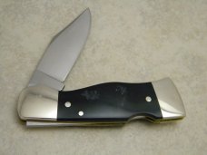 Western USA S-533 "B" Black Westlock Lockback Knife & Pouch c.1978 in Box