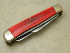 Bulldog Brand Solingen Germany Bone 20 Year Anniversary 5 Blade Trapper Knife in Box c.1998
