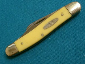 VINTAGE LIGHTNING STAMP 8 DOT CASE XX USA STOCKMAN CATTLEMANS FOLDING POCKET KNIFE KNIVES
