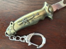 Miniature Out The Front Switchblade Keychain Multi Tool Miniature Out The Front Switchblade Keychain Multi Tool