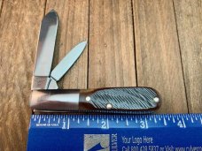 Russell Green River Works, by Boker Solingen Germany, Brown Sawcut Bone Spear Main Blade Russell Green River Works, by Boker Solingen Germany, Brown Sawcut Bone Spear Main Blade