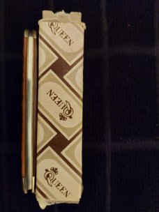 1982 Queen Stainless #9130 Delrin Slimline Trapper Farmer's Jack Knife 1982 Queen Stainless #9130 Delrin Slimline Trapper Farmer's Jack Knife