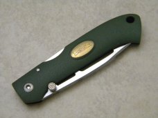 Beretta Japan Airlight K-AIRS-3 Green 30% Serrated Lockback Knife in Box