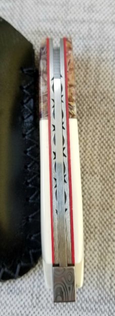 Vincenzo Balistreri Custom Native Taillock, 3.75" clsd, elephant ivory scales.. Liracarta..3.75" cl Vincenzo Balistreri Custom Native Taillock, 3.75" clsd, elephant ivory scales.. Liracarta..3.75" cl