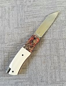 Vincenzo Balistreri Custom Native Taillock, 3.75" clsd, elephant ivory scales.. Liracarta..3.75" cl Vincenzo Balistreri Custom Native Taillock, 3.75" clsd, elephant ivory scales.. Liracarta..3.75" cl