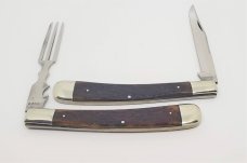 Rare Antique Vintage Case Tested XX 6251 Rogers Bone Knife Fork Combo Rare Antique Vintage Case Tested XX 6251 Rogers Bone Knife Fork Combo
