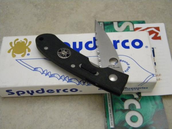 Spyderco Centofante Golden CO C50GS Dual Sliding SecurLok Linerlock  Knife - NIB