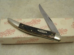 Robeson ShurEdge Rochester NY (by Queen Cut. Co.) Rogers Bone Q622113 Toothpick Knife in Box