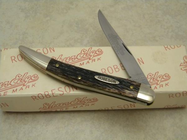 Robeson ShurEdge Rochester NY (by Queen Cut. Co.) Rogers Bone Q622113 Toothpick Knife in Box