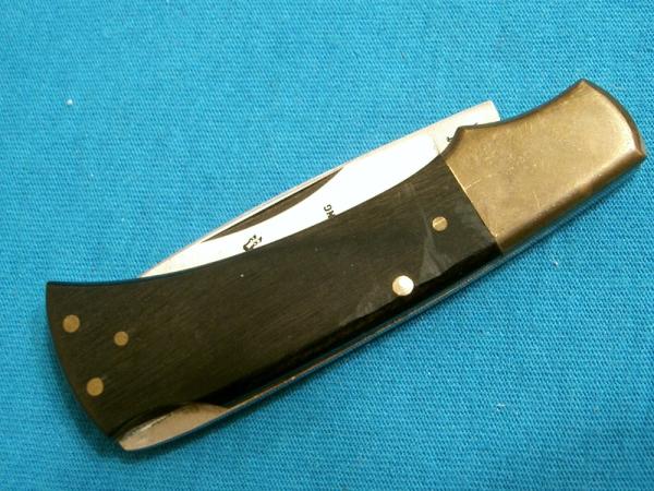 VINTAGE PARKER FROST MUSTANG JAPAN LOCKBACK HUNTING SKINNING FOLDING HUNTER POCKET KNIFE KNIVES VINTAGE PARKER FROST MUSTANG JAPAN LOCKBACK HUNTING SKINNING FOLDING HUNTER POCKET KNIFE KNIVES