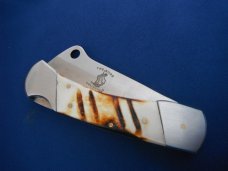 BC 865 9" Bone Collector Cleaver OA Bone Handle Folding Knife BC 865 9" Bone Collector Cleaver OA Bone Handle Folding Knife