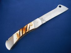 BC 865 9" Bone Collector Cleaver OA Bone Handle Folding Knife BC 865 9" Bone Collector Cleaver OA Bone Handle Folding Knife