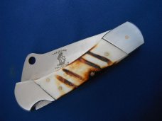 BC 865 9" Bone Collector Cleaver OA Bone Handle Folding Knife BC 865 9" Bone Collector Cleaver OA Bone Handle Folding Knife