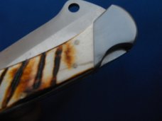 BC 865 9" Bone Collector Cleaver OA Bone Handle Folding Knife BC 865 9" Bone Collector Cleaver OA Bone Handle Folding Knife