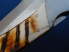 BC 865 9" Bone Collector Cleaver OA Bone Handle Folding Knife BC 865 9" Bone Collector Cleaver OA Bone Handle Folding Knife