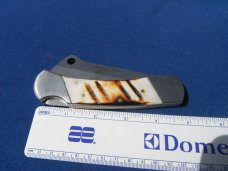BC 865 9" Bone Collector Cleaver OA Bone Handle Folding Knife BC 865 9" Bone Collector Cleaver OA Bone Handle Folding Knife