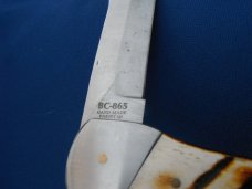 BC 865 9" Bone Collector Cleaver OA Bone Handle Folding Knife BC 865 9" Bone Collector Cleaver OA Bone Handle Folding Knife