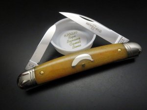 Great Eastern Cutlery Northfield #62 Pocket Congress Half Whittler Ripe Banana Camel Bone GEC 620220
