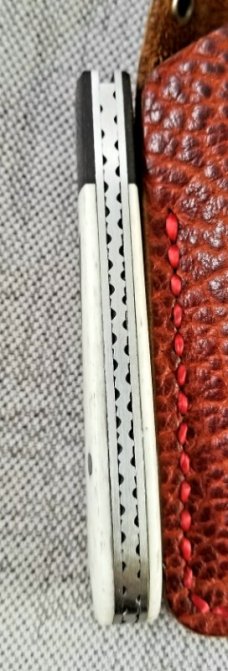 K'roo Custom Lanny clip,4" giraffe bone and micarta spacer, shield filework ..lanyard tube...slip K'roo Custom Lanny clip,4" giraffe bone and micarta spacer, shield filework ..lanyard tube...slip