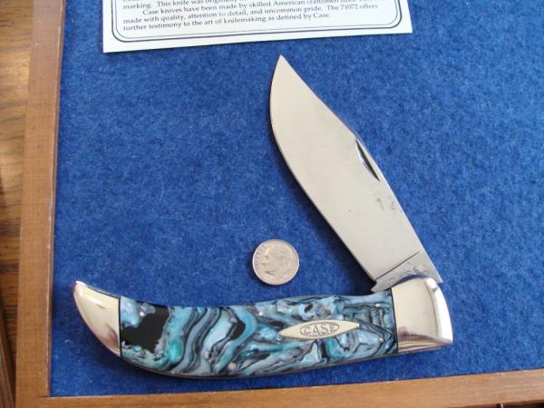 Case Classic 'Case Tested XX' Blue Swirl Clasp with original COA 1990