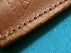 BURGUNDY LEATHER SHEATH FOR BUCK 103 HUNTING SKINNING SURVIVAL BOWIE KNIFE KNIVES BURGUNDY LEATHER SHEATH FOR BUCK 103 HUNTING SKINNING SURVIVAL BOWIE KNIFE KNIVES